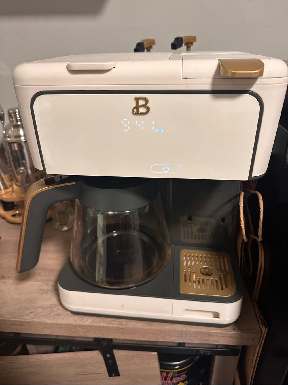 Beautiful by Drew Dual Brew Coffee Maker, White Icing